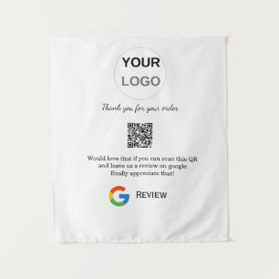 Überprüfung des Unternehmenslogos durch Google Prü Wandteppich
