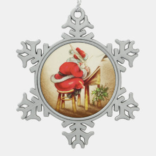 Überprüfung seiner Liste - Santa Claus Ornament