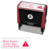 Überprüfung und Signierung von Rubber-Briefmarke Permastempel (Beispiel)