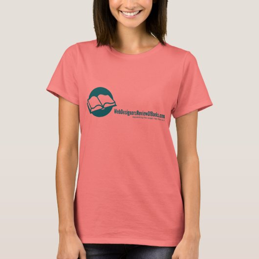 Überprüfung von Büchern Basic T durch Webdesigner T-Shirt (Vorderseite)