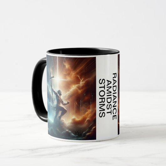 Überqueren als Rettungsleine - mitten in den Stürm Tasse (Vorderseite Links)