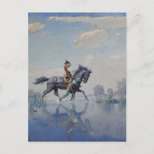 Überqueren der Fens, c. 1916 von N.C. Wyeth Postkarte (Vorderseite)