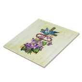 Überqueren der Keramik von Blume Fliese (Seite)