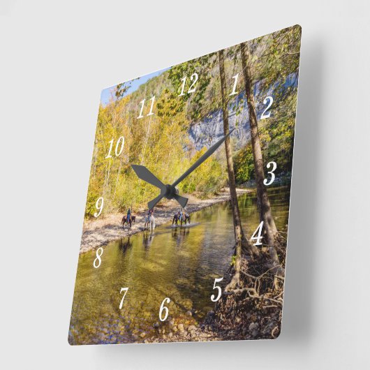 Überqueren der Uhr an der Buffalo-Brücke (Winkel)