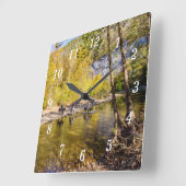 Überqueren der Uhr an der Buffalo-Brücke (Winkel)