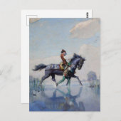 "Überqueren der Verbände" von NC Wyeth Postkarte (Vorne/Hinten)