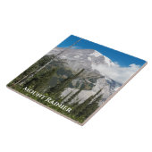 Überqueren der Wolke über den Berg Rainier Fliese (Seite)