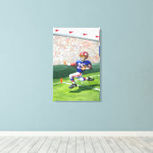 Überqueren der Ziellinie für einen Touchdown Leinwanddruck (Insitu (Holzboden))