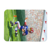 Überqueren der Ziellinie für einen Touchdown Magnet (Horizontal)