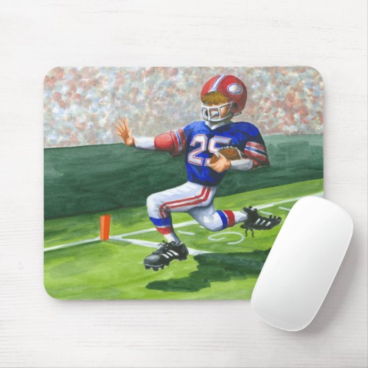 Überqueren der Ziellinie für einen Touchdown Mousepad (Mit Mouse)