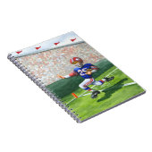 Überqueren der Ziellinie für einen Touchdown Notizblock (Rechte Seite)