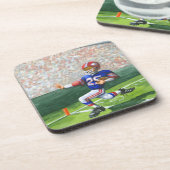 Überqueren der Ziellinie für einen Touchdown Untersetzer (Linke Seite)