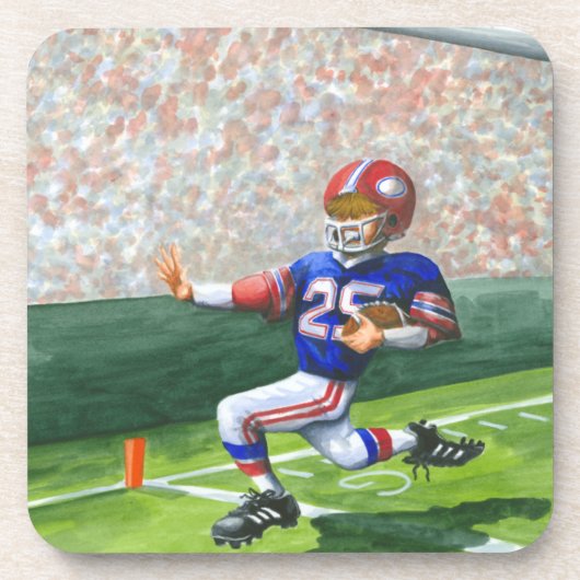 Überqueren der Ziellinie für einen Touchdown Untersetzer (Vorderseite)