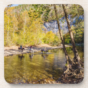 Überqueren des Buffalo-Untersetzer-Set Getränkeuntersetzer