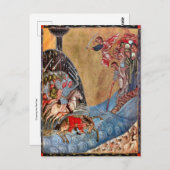 Überqueren des orthodoxen Christlichen Roten Meere Postkarte (Vorne/Hinten)