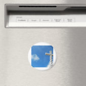 Überqueren in Wolken und blauer Himmel Magnet (In Situ (Geschirrspüler))