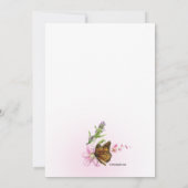 Überqueren mit Blume religiös Einladung (Rückseite)