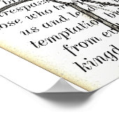 Überqueren Sie das Fürstengebet. Poster (Ecke)