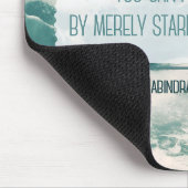 "Überqueren Sie das Meer" Inspiration Zitat Mousepad (Ecke)