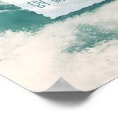 "Überqueren Sie das Meer" Inspiration Zitat Poster (Ecke)