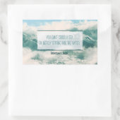 "Überqueren Sie das Meer" Inspiration Zitat Rechteckiger Aufkleber (Tasche)