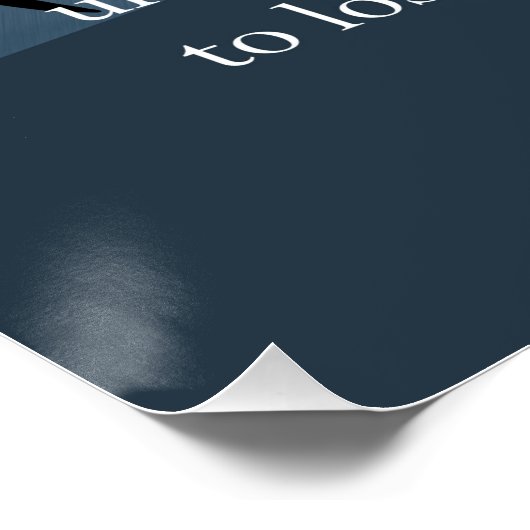 Überqueren Sie das Ocean Inspirational Sq Poster (Ecke)