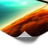 Überqueren Sie das weitläufige Plakat der Wolken (Ecke)