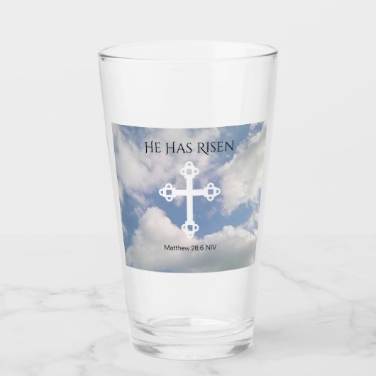 Überqueren Sie den bewölkten Himmel mit dem Vers d Glas (Vorderseite)