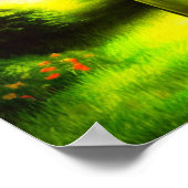 Überqueren Sie den Garten am Nachtplakat Poster (Ecke)