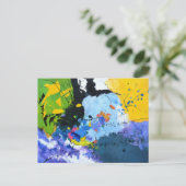 überqueren Sie den Knopf Postkarte (Stehend Vorderseite)