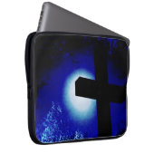 Überqueren Sie den Mondlicht-Grunge-Laptop-Compute Laptopschutzhülle (Vorne Rechts)