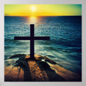 Überqueren Sie den Sand bei Sunset Poster (Vorne)