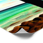 Überqueren Sie die Küste bei Sunrise Poster (Ecke)