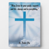 Überqueren Sie die Sky Tabletop Plaque mit Easel Fotoplatte (Vorderseite)