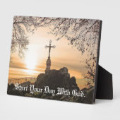 Überqueren Sie die Tablette mit Easel mit leuchten Fotoplatte (Seite)