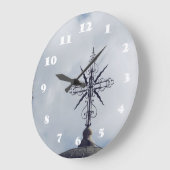 Überqueren Sie die Uhr an der Himmelswand (Winkel)