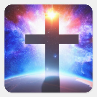 Überqueren Sie die Welt mit dem Aufkleber "Space"