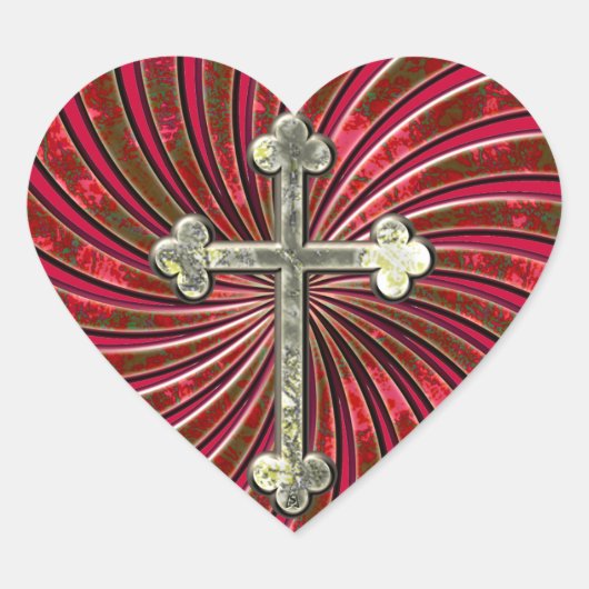 Überqueren Sie mein Herz Herz-Aufkleber (Vorderseite)