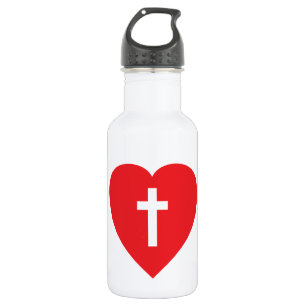 Überqueren Sie mein Herz Trinkflasche