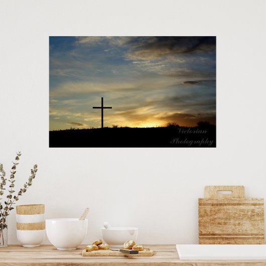 Überqueren Sie Sunset Poster (Küche)