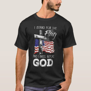 Überqueren Sie uns Fahne I stehen für Fahne und Kn T-Shirt