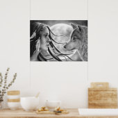 Überqueren von Spirituosen-Wolf-Poster Poster (Küche)