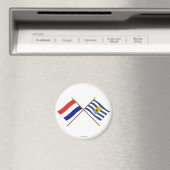 Überquerte Flaggen von Holland und Zeeland Magnet (In Situ (Geschirrspüler))