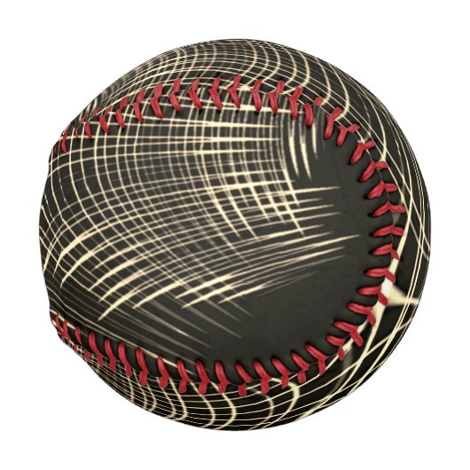 Überquerte Khaki-Linien, die sich in Welle wiederh Baseball (Rückseite Links)