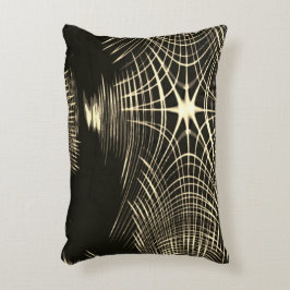 Überquerte Khaki-Linien, die sich in Welle wiederh Dekokissen