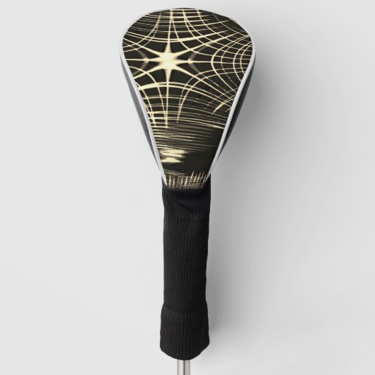 Überquerte Khaki-Linien, die sich in Welle wiederh Golf Headcover (Vorderseite)