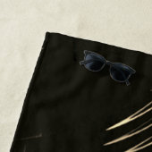 Überquerte Khaki-Linien, die sich in Welle wiederh Strandtuch (Beispiel)