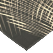 Überquerte Khaki-Linien, die sich in Welle wiederh Tischdecke (Schrägansicht)