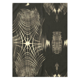 Überquerte Khaki-Linien, die sich in Welle wiederh Tischdecke