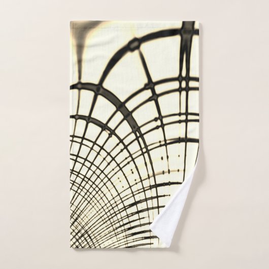 Überquerte, nusenbraune Spuren, heller Hintergrund Badhandtuch Set (Handtuch)